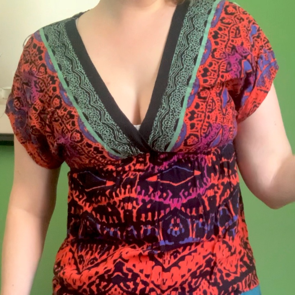 Tribal Print Top